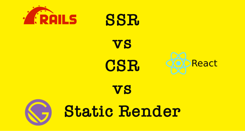 SSR vs CSR vs Static Render